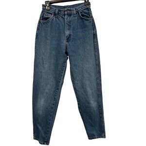 Vintage Faded Glory High Waisted Mom Jeans Medium Wash Tapered‎ Leg Size 10